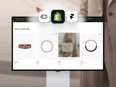 Framer eCommerce website made for luxury apparel brand