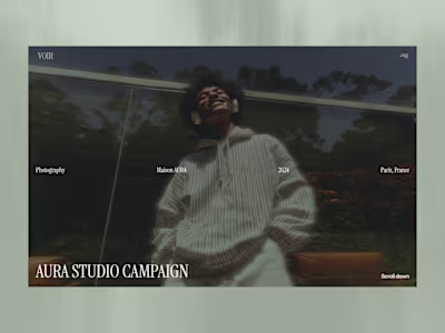 Went minimal for this project inside page