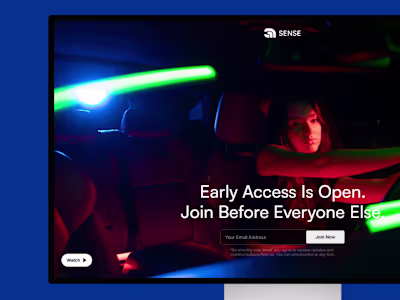 Sense — Framer Waitlist Template