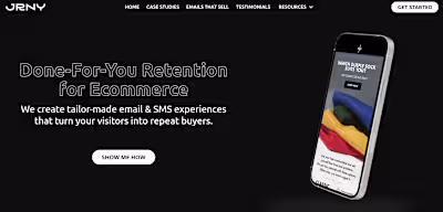 JRNY Agency Website
Designed and developed