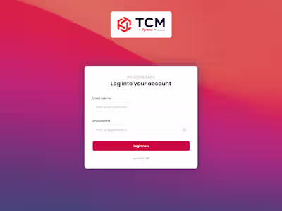 TCM Dashboard UI | IT