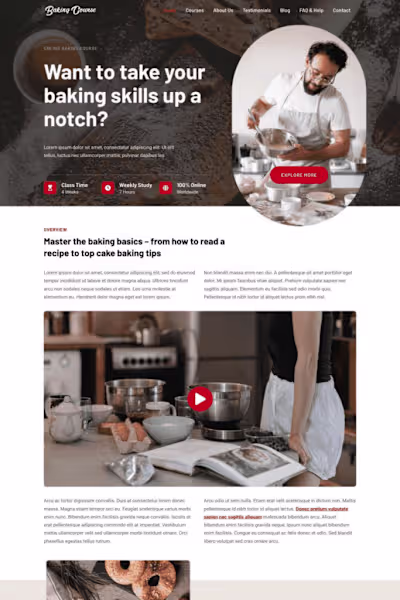 Bakery Website Development 