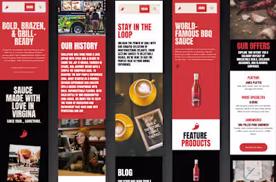 ChilliFood Bistro & Fastfood Framer Template