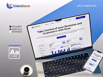 Clientdorm CRM Web App