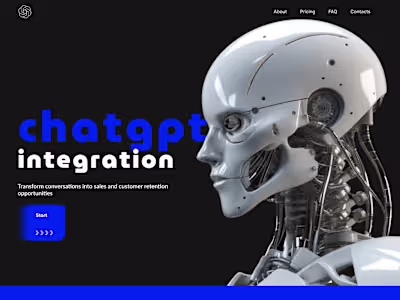Landing page- ChatGPT integration