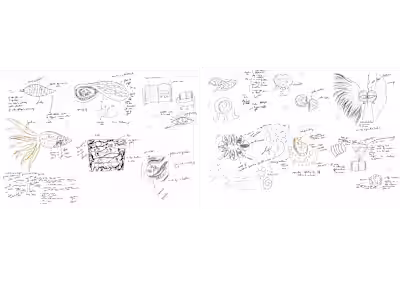 Ideation for motif and surface development project.