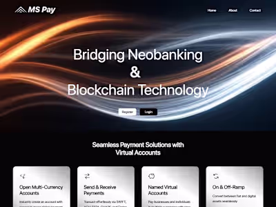 Website design Ms-pay.io Mahdi Webi