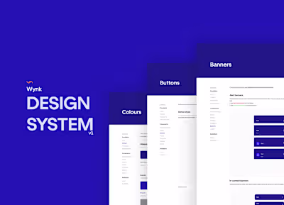 ‎Design system implementation for a SaaS startup - WYNK