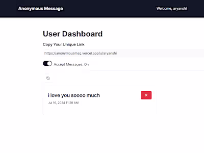 Anonymous Messaging App