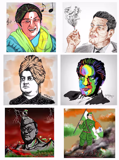 PORTRAITS OF FAMOUS PERSONS