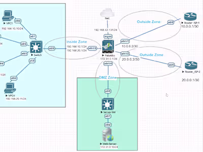 Zone-Based Firewall Security Thesis Project with Hands-on Lab