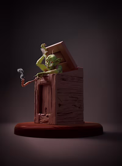 Goblin - DND tabletop piece Concept Render
