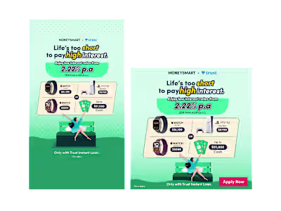 MoneySmart x Trust Instant Loan Meta Ads Campaign
