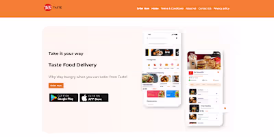 FlutterFlow | Taste Food Delivery App Development