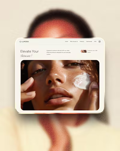 Lumora – Beauty Brand Website Template Built in Wix Studio W...