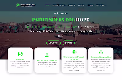 Pathfinders for Hope - Scale from a stater site to the next step