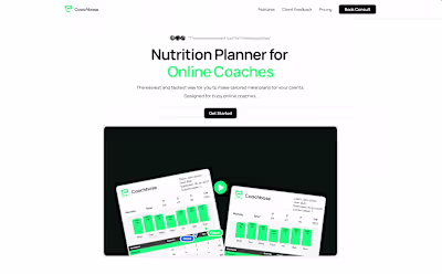 High converting landing page for fitness SaaS - built in Framer