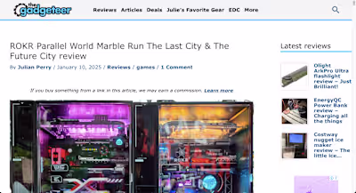 Not too long ago, the online magazine The Gadgeteer posted a...