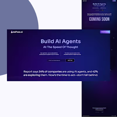 Sahaa.ai | Webflow development