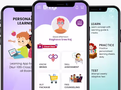 Kids Learning Mobile Application