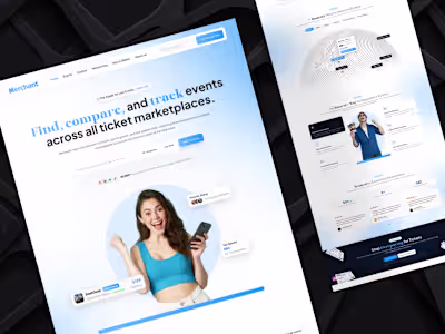 Landing Page Refinement for Ticket Marketplace Platform