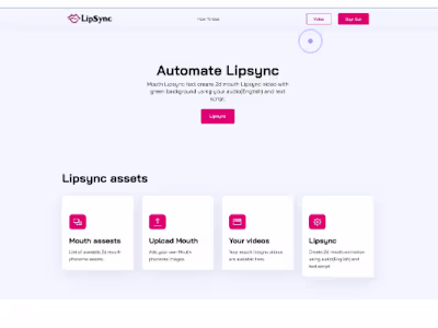 GitHub - oyekamal/lipsync-website