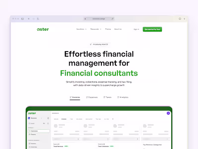 Asterbi 2.0 • Effortless Financial Management