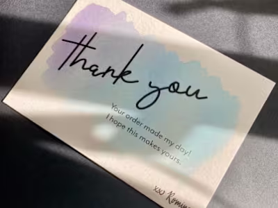 Thank you Card