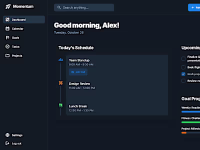 Imagine a platform that keeps your life on track. I’m design...
