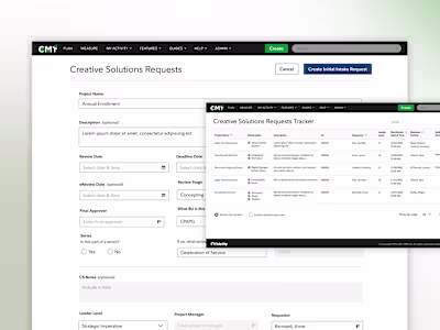 Custom Creative Services Project Management Tool