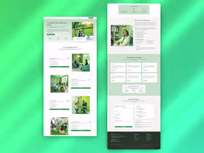 Mindful Parent Sessions Landing Page Design