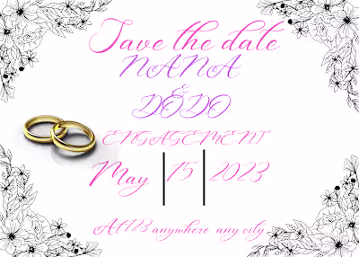 Wedding invitation card