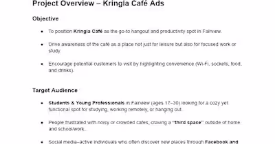 Kringla Café Social Media Campaign