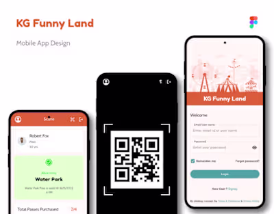 Amusement Park Mobile App Design (Figma)