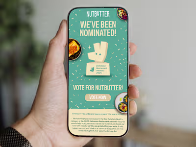 Designed and developed this email campaign for Nutbutter usi...