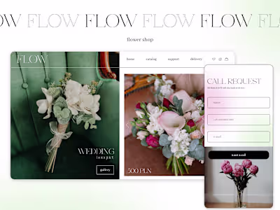 web design | flow | flower studio
