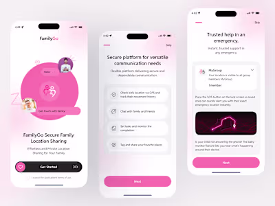 Stay Connected: FamilyGo Onboarding Screens