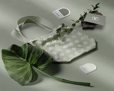 Brand Identity for Verdoe, eco-friendly purse brand