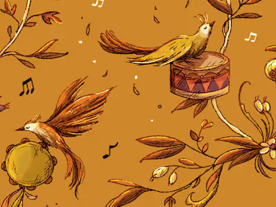 Gift Wrapping Paper Design · Pattern Illustrations