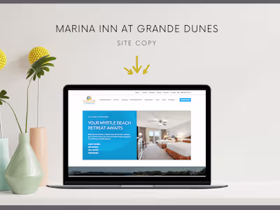 Website Copy Revamp for Marina Inn at Grande Dunes