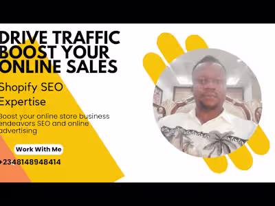 
Drive Traffic and Sales E-commerce and Dropshipping Site Expert