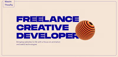 Wasim thoufiq - Personal Portfolio