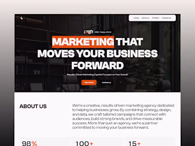 Website Design for Marketing Agency