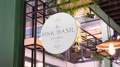 Pink Basil (Logo Design) 