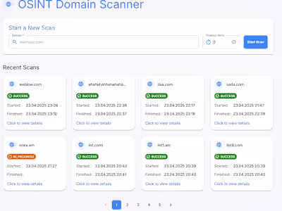 OSINT Domain Scanner