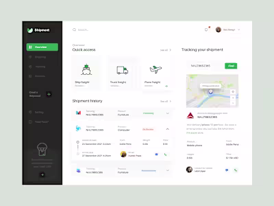 A clean and modern shipment