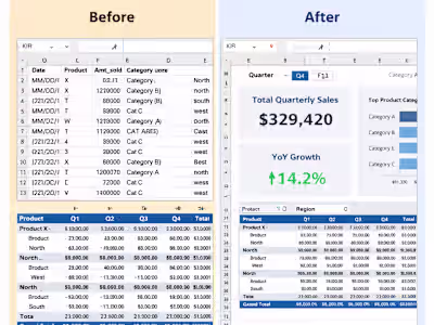 Messy Excel data → Decision-ready