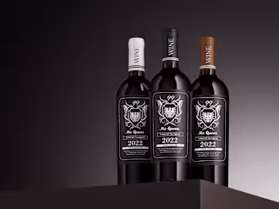 Wine Label Design and Branding for 99-McQueen 