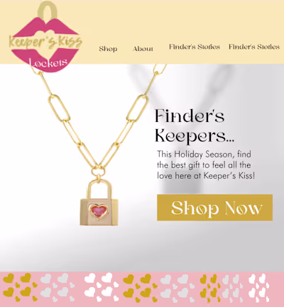 Keeper's Kiss Wordpress Site