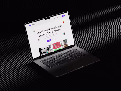 E-Leaning Platform Website Design